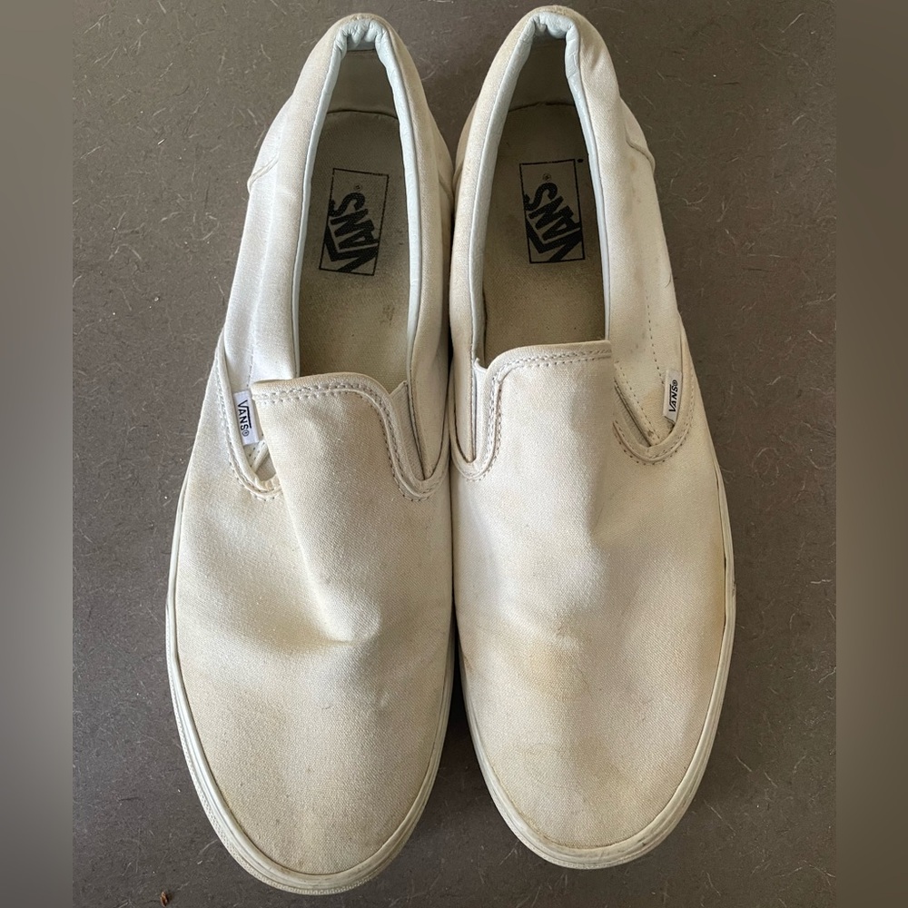 Vans Classic Slip-On Shoes, White